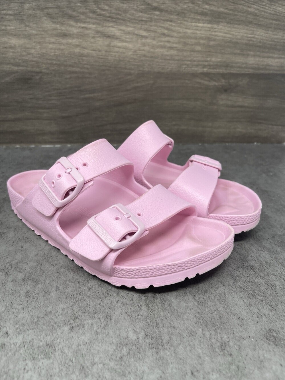 Birkenstock EVA Sandals Womens Size 6 (37) Pink Rubber Slide Slip On - Picture 4 of 8